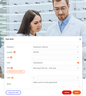 Optical_Clinic_Staff_Editing_Employee_Shift_Schedule