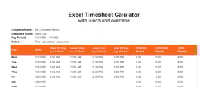 free-excel-time-sheet-templates